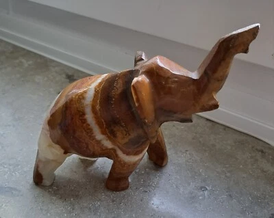 Elefantenfigur aus Onyx Stein - Bild 1 von 4