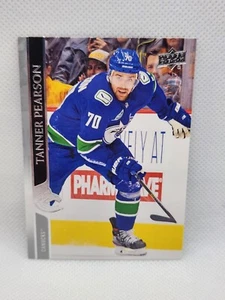2020-21 Upper Deck Clear Cut Tanner Pearson Vancouver Canucks Hockey Card #178 - Picture 1 of 5