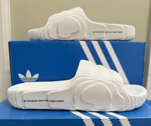 Adidas Adilette 22 Slides Crystal White HQ4672 Ciabatte Uomo Taglia 9