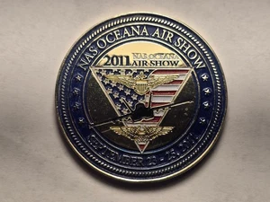 Naval Air Station Oceana 2011 Air Show Challenge Coin 100 y naval aviation - Picture 1 of 6
