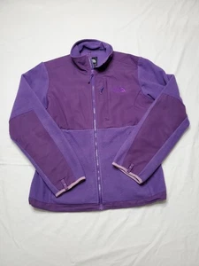 The North Face Denali Fleece Jacket Womens Large Purple Full Zip Pockets - Picture 1 of 12