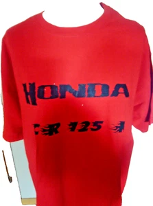 Rotes Herren-Motocross-Shirt "Honda CR 125", Gr. XL - Bild 1 von 3
