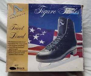 American Athletic Eiskunstlauf Schlittschuhe schwarz Gr. 1 Trikot gefüttert 517 - Bild 1 von 9