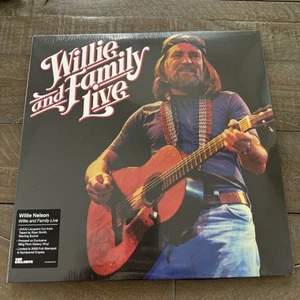 WILLIE NELSON AND FAMILY LIVE - VINYL ME PLEASE AAA PLUM GALAXY 2 LP RECORD - Picture 1 of 3