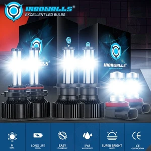 For Suzuki Grand Vitara 2006-2013 6-Sides LED Headlight High/Low/Fog Light 6000K - Picture 1 of 17