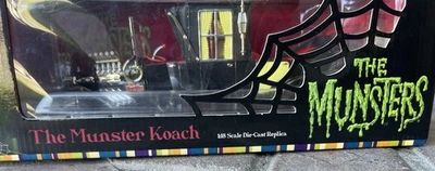 AUTO WORLD SILVER SCREEN MACHINES THE MUNSTER KOACH 1:18 BLACK  New - Image 1 of 4