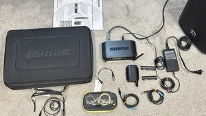 Shure GLXD1 Z2 Wireless Transmitter + GLXD4 Z2 Receiver , 2 Mics, Cables.tested - Picture 1 of 17