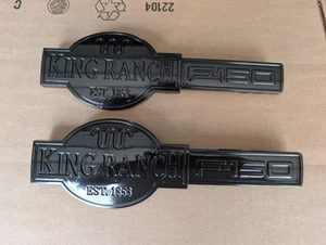 Ford F350 F-350 King Ranch 2003 2004 2005 2006 2007 fabricante de equipos originales guardabarros/insignias de puerta trasera - Imagen 1 de 6