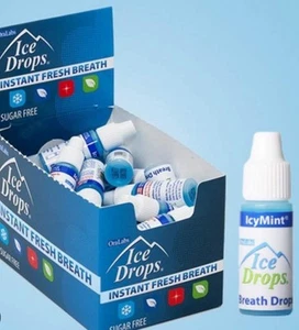 Ice Drops Fresh Breath, Sugar Spear Mint LOT OF 50 Pcs 1 Box Sealed - Picture 1 of 1
