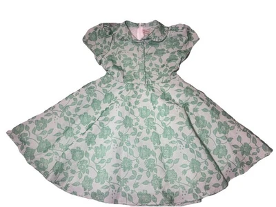 Vestido Ivy City Co Niñas Talla 6/7 Remi Verde Floral Foto 1 de 4