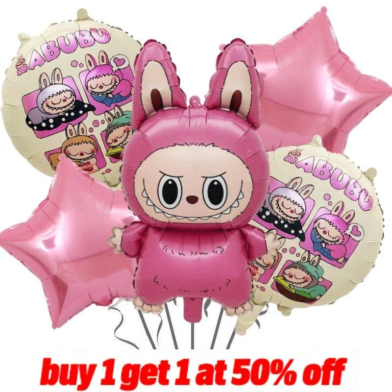 LaBu Birthday Foil Balloons Monster Big Into Energy Party Decoration - Image 1 of 4