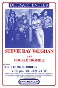 STEVIE RAY VAUGHAN 1986 Pittsburgh PA Concert Poster - Picture 1 of 1