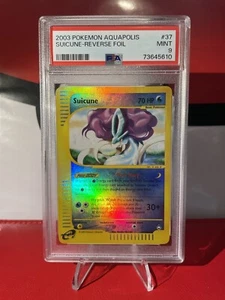 Pokémon Aquapolis Suicune 37/147 REVERSE HOLO PSA 9 MINT - Picture 1 of 8