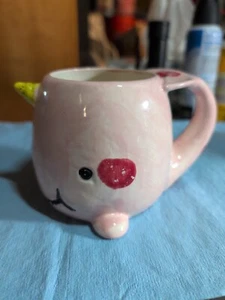 Pink Narwhal Coffee Mug - Cute Unicorn of the Sea Mug  Great Gift for Kids Adult - Picture 1 of 13