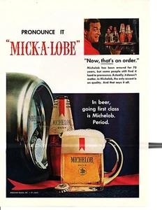 1967 MICHELOB BEER ~ ORIGINAL PRINT AD - Imagen 1 de 1