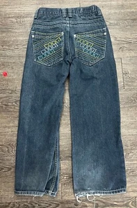COOGI Girls Blue Medium Wash Denim Vintage y2K Baggy Wide Leg Jeans Size 10 - Picture 1 of 6