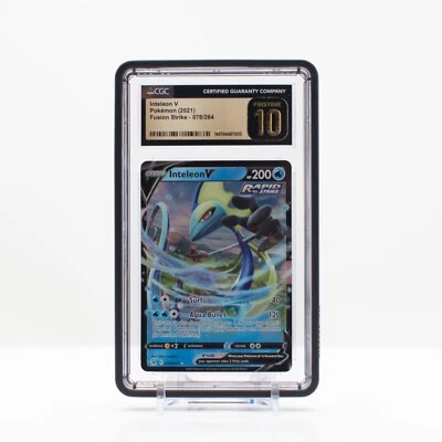 Pokemon Inteleon V #078 2021 Fusion Strike - CGC 10 PRISTINE - Image 1 of 4