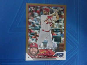 2023 Topps Series 2 ALEC BURLESON GOLD Parallel RC Cardinals 1696/2023