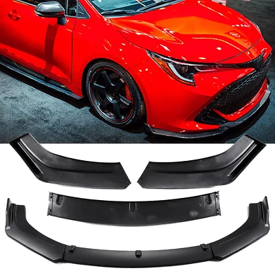 For Toyota Matrix 2003-2014 Front Bumper Lip Splitter Spoiler Matte Black - Image 1 of 4