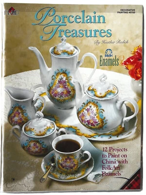 Learn-to-Paint Porcelain China Plates & Teapots Heather Redick 12 Patterns #9789 - Image 1 of 4