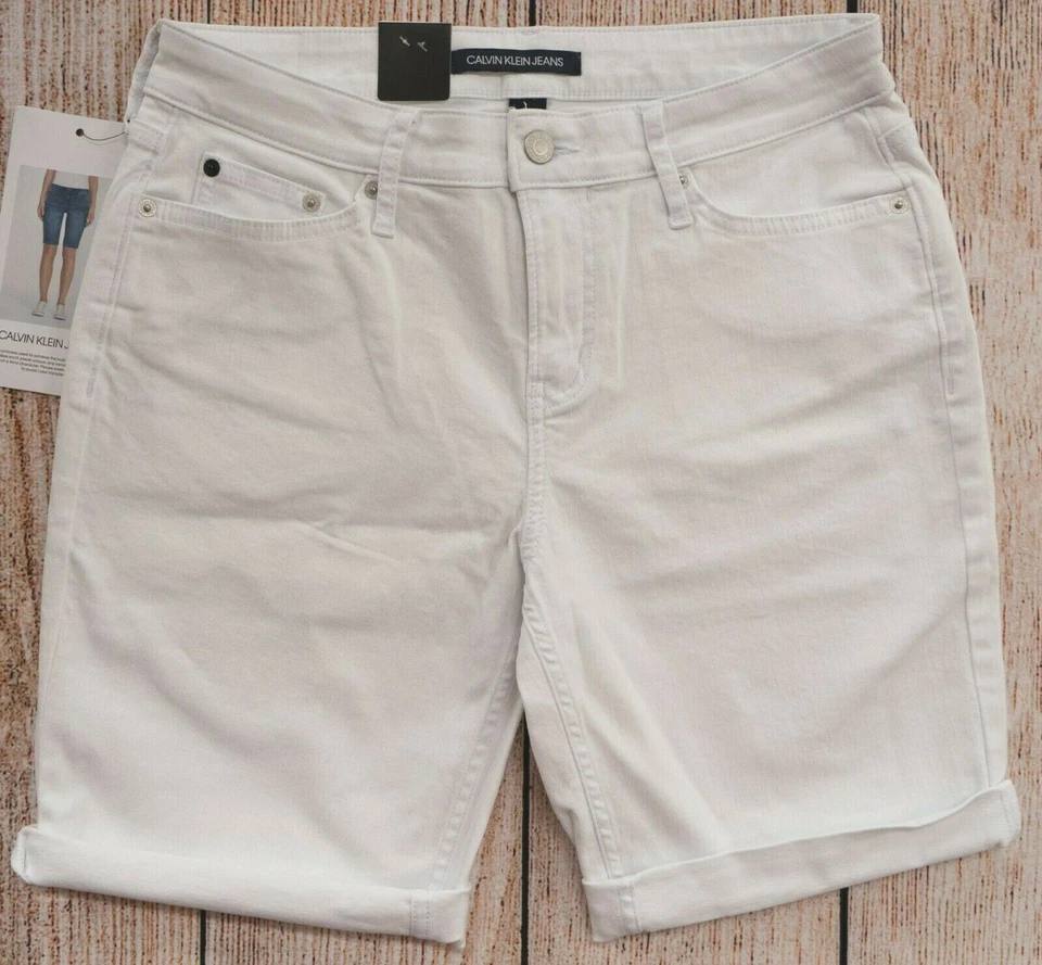 Calvin Klein Jeans Ladies' Bermuda Short Size 8 White
