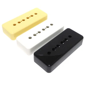 P90 Soapbar Guitar Pickup Covers Black, White or Ivory 48mm & 50mm Pole Spacings - Picture 1 of 11