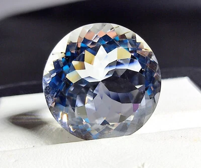 40 Ct Natural Crystal Quartz Round Shape Masterpiece Loose Gemstone - Image 1 of 4