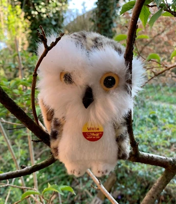 STEIFF   EULE / KÄUZCHEN  *WITTIE*  -  unbespielt  mit Knopf und Fahne - Bild 1 von 4