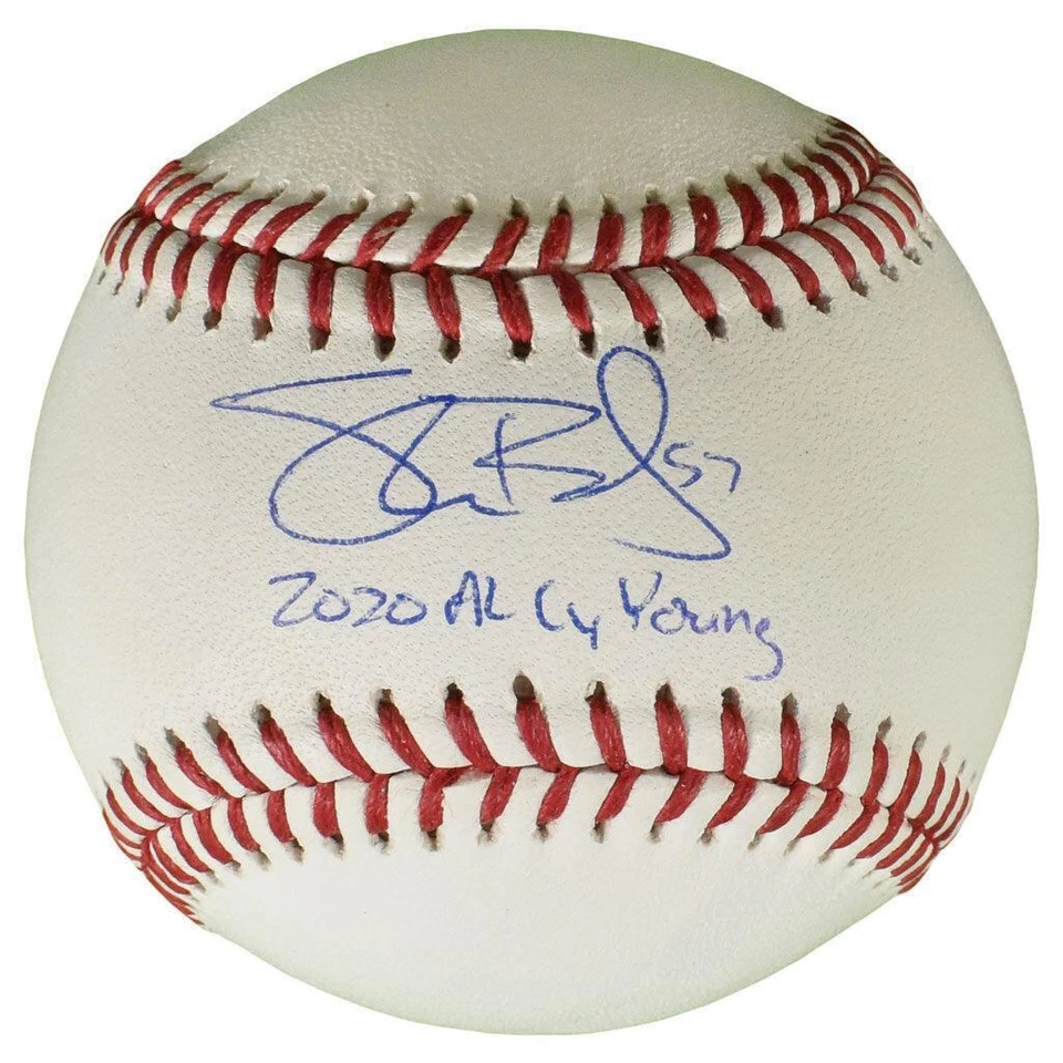 Shane Bieber Signed 2020 AL Cy Young Inscription Rawlings Official Major League - Image 1 of 1