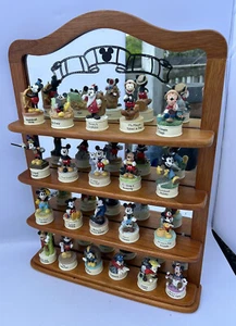 Lenox Disney Magic Mickey Mouse Dedal Figura Colección Conjunto de 21 con Estante - Imagen 1 de 18
