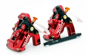 Juego de pinzas de freno de disco de 4 pistones rojo Juin Tech GT-F Cyclocross eBike - Imagen 1 de 12