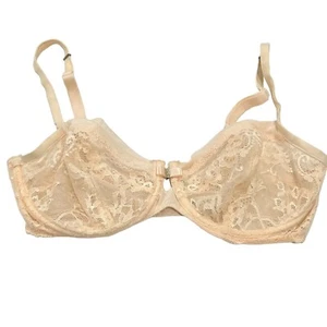Marie Jo 32E Vintage Lace Underwire Bra With Rhinestone Details - Elegant Beige - Picture 1 of 13
