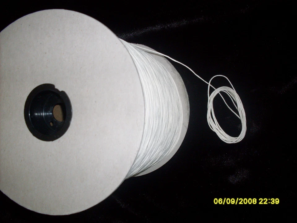 Square Braided 100% Cotton wick 6/0, 4/0, #2, #6 - Image 1 of 1