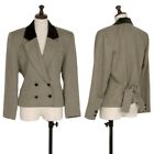 Foxey Velor Collar Wool Double Jacket Size 40(K-118118)