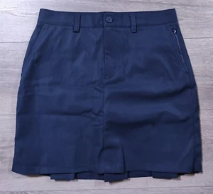 Lands End Skirt Girls Size 14 Blue Navy School Uniform Skort Built In Liner Kids - Picture 1 of 6