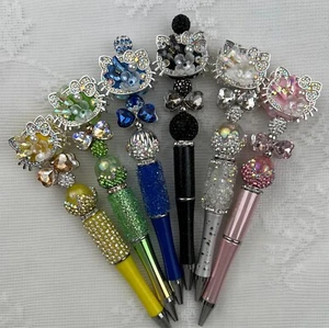 Custom beaded bling pens!! Luxury Inspired Gift.Basket filler. Journal. Collect! - Picture 1 of 32