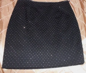 ARDIENNE VITTADINI BEADED WOOL LINED MINI SKIRT, GREAT FIT,M - Picture 1 of 5