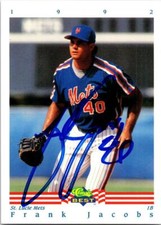 Frank Jacobs autographed Baseball Card (Mets) 1992 Classic Best Rookie #274