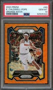 BK - 2023 Prizm - #80 - K. Caldwell-Pope - Orange Wave - PSA 10 - GEM MT - Picture 1 of 2