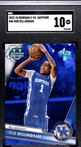 SGC 10 BOWMAN U CHROME SAPPHIRE BOWMAN U CHROME SAPPHIRE ROB DILLINGHAM - Picture 1 of 2