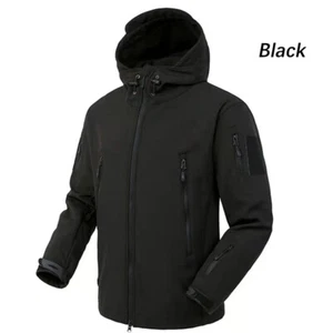 Mens Tactical Jacket Waterproof Military Soft Shell Work Windbreaker Jacket Coat - Picture 1 of 24