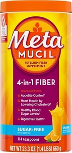 Metamucil 4 in 1 Daily Fiber Supplement Powder, 114 Servings (Pack of 1) - Picture 1 of 6