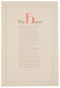 Karl SHAPIRO / THE HOUSE Signed Broadside 1st Edition 1957 #204110 - Picture 1 of 2