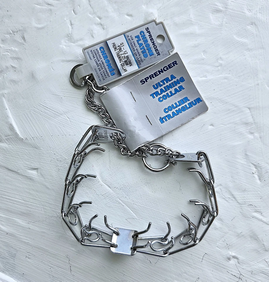 Herm. Sprenger Ultra Plus Prong Dog Training Collar Med 3.0MM X 14INCH
