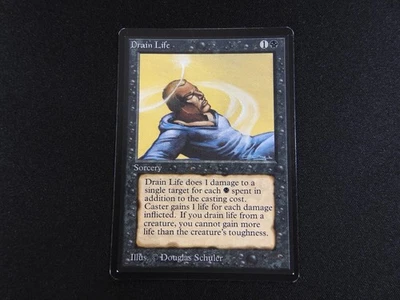 Drain Life MP [Limited Edition Beta] Mtg Magic Free Tracking! - Image 1 of 2
