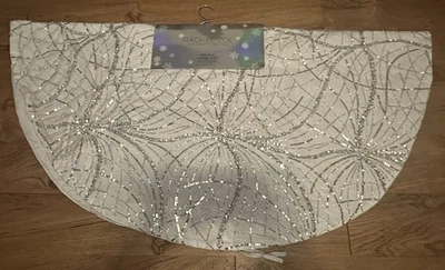 圣诞白色闪亮树裙 Rachel Zoe 著 50 英寸 — 第 1/3 张图片