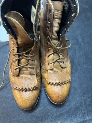 Ariat Heritage Kiltie Women's Size 7 B Boots Brown Leather Western Roper Boots - Image 1 of 4