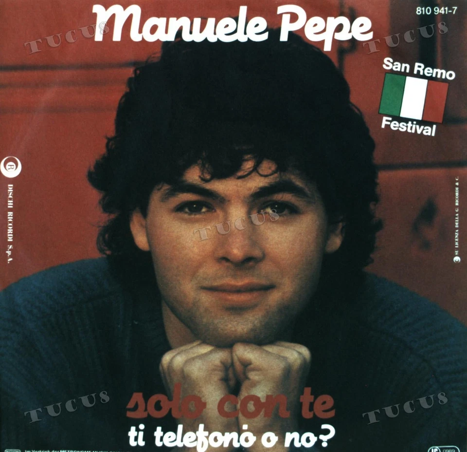 Manuele Pepe - Solo Con Te 7in 1983 (VG+/VG+) '* - Image 1 of 1