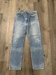 Vintage Levis 505 Jeans Herren 36x33 Orange Tab Straight Leg Light Wash USA 90s - Bild 1 von 11
