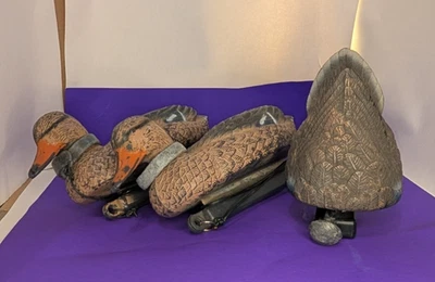 3 Bluebill Duck Hunting Decoys By Expedite Inc. All W/ Floats - Image 1 of 4